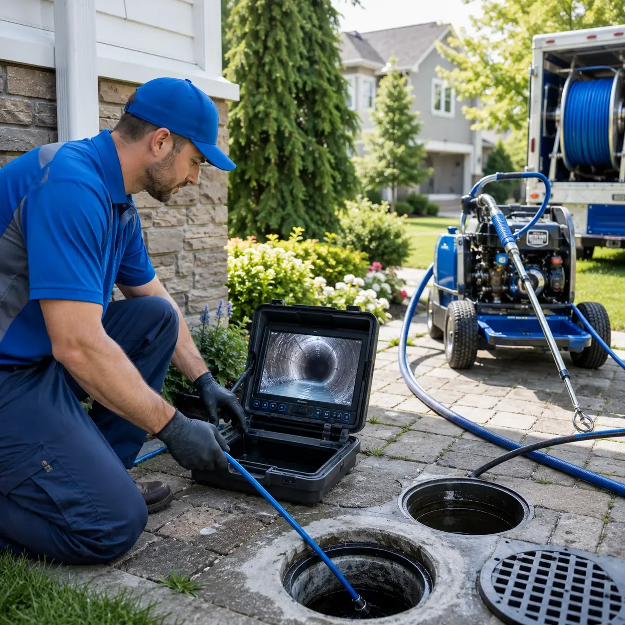 Outdoor drain cleaning professionals serving Hamburg, MN