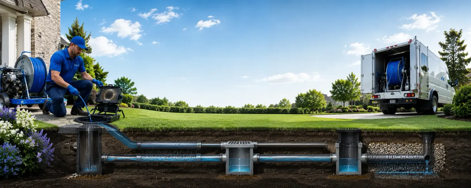Outdoor drain cleaning information for Hamburg, MN